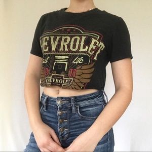 🖤 SET OF THREE cropped graphic tees